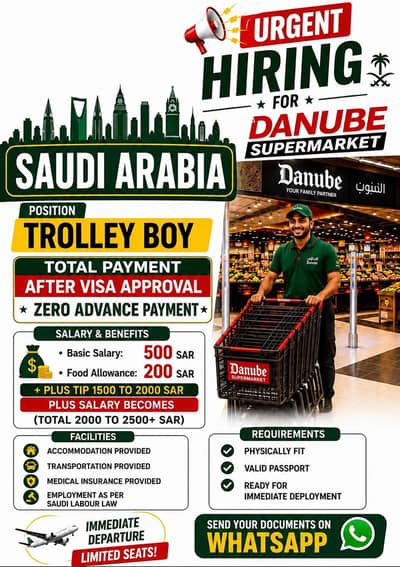 Saudia Arabia vissa, work permanent visa, zero advance payment