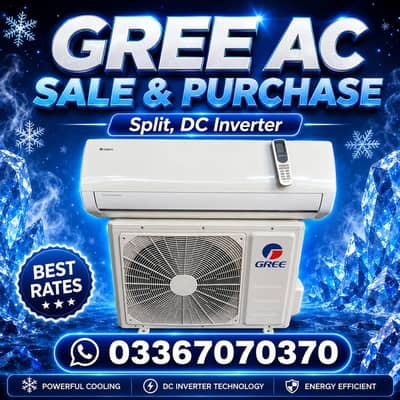Gree 1.5 ton AC DC inverter GEnuine  (0316/442/6969) ufset