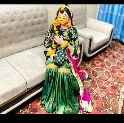 Mehndi bridal Dress