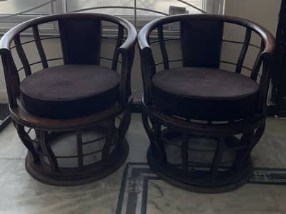 Used wooden sofa set for sale