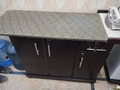 wooden iron stand