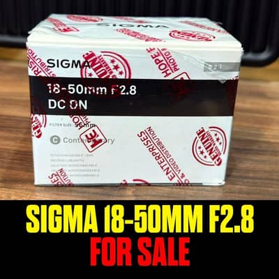 Sigma 18-50 F2.8 for sale (Box open Just) for sony