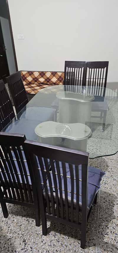 dining table for 6 person with chairs table par stretch hai
