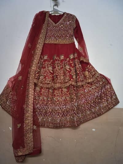 Worn Once: Complete Bridal Barat Dress, Pouch, Jewelry and Red Heel