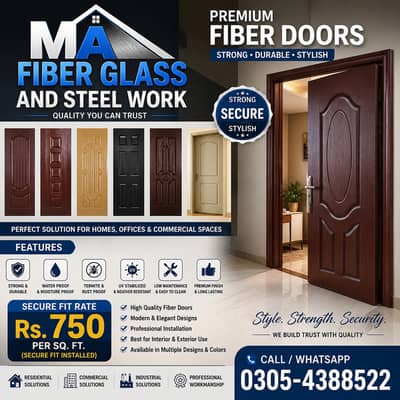 Fiber door/fiber Door Lahore/Waterproof Fiber Door/Premium Fiber Door
