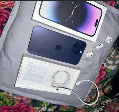 Apple iPhone 14 Pro Max jv with box cable