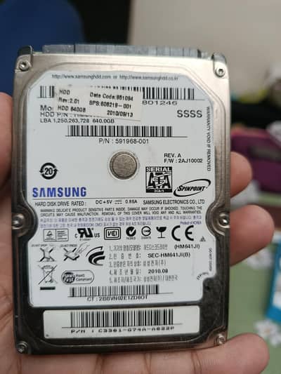 Samsung HDD Hardrive 640Gb