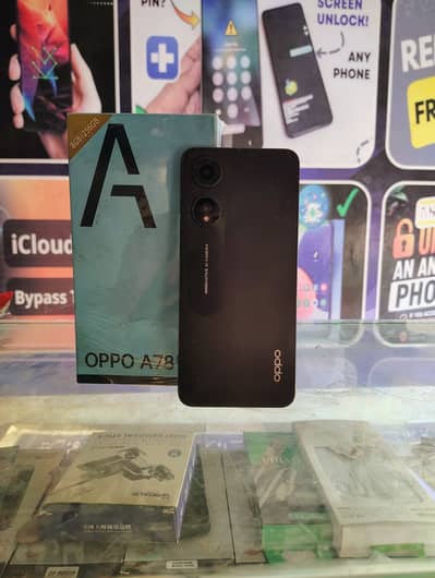 OPPO A78 5g 8gb Ram 256gb Memory With Orignal Box Charger Dual Sim PTA