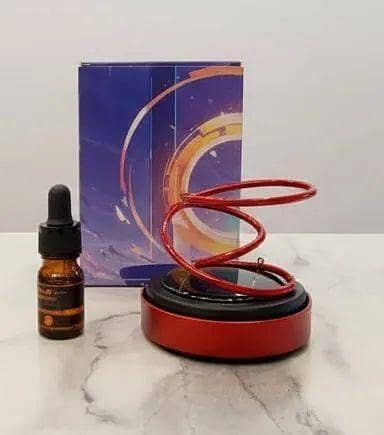 CAR SOLAR ROTATING RED RING GRAVITY AIR FRESHENER