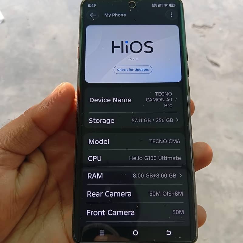 Tecno CAMON 40 Pro 5