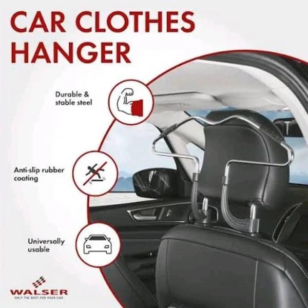 Car Clothes Hanger Seat Hook – Headrest Mount Suit & Coat Holder