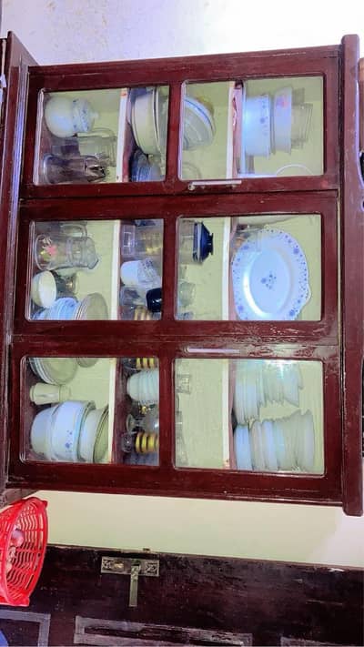 new looking crockery cupboard no damage Kali Tali wood with daraz