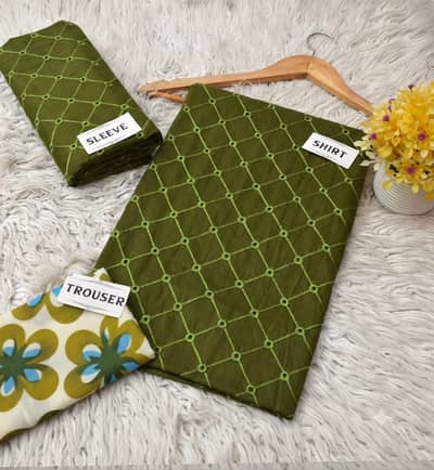 Fabric: Lawn 2PC Suit with Printed Trouser