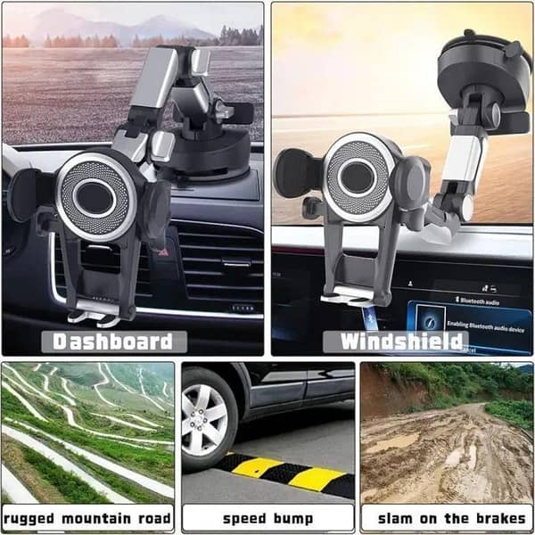 CAR MOBILE PHONE HOLDER BIG TRUCK 360° ROTATION FREE HAND SUCTION CUP Truck Phone Holder Mount,Heavy Duty Cell Phone Holder for Car