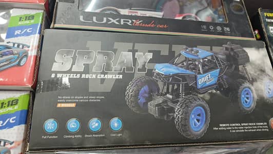 6 Wheels Spray Car Rock Crawler Off Road with Remote Control - 2.4GHz