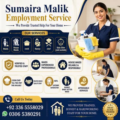 Maid, House Maids, cook, chef, Baby Sitter, Filipino maids Available