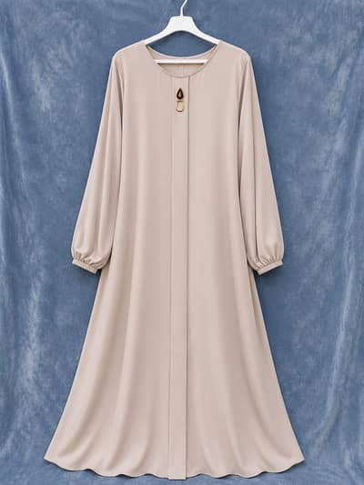 abaya with fancy buckle