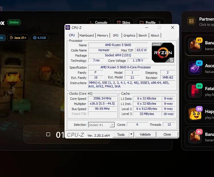Ryzen 5 5600 processor 0