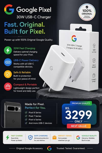 Google Pixel Original 30W USB-C Charger