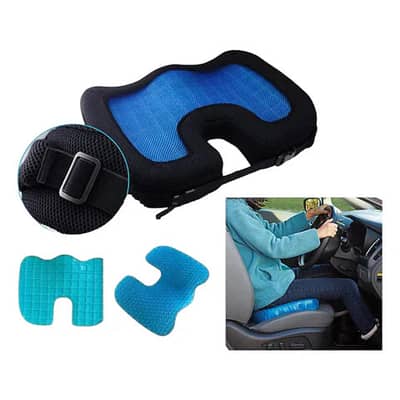 Kenco Universal Super Comfort U Shape Gel Seat For Bike & Car 1 Pc