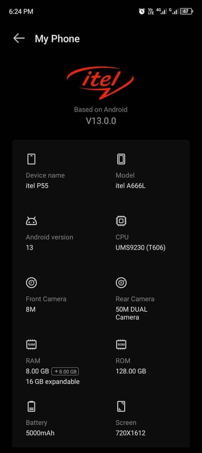 Itel P55