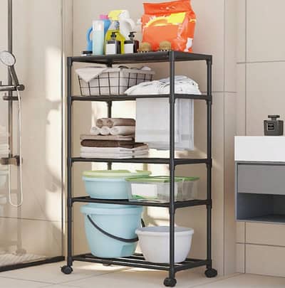 Multi-Layer Wheel Tire Rotating Vegetable Fruits Shelf Square Organiz