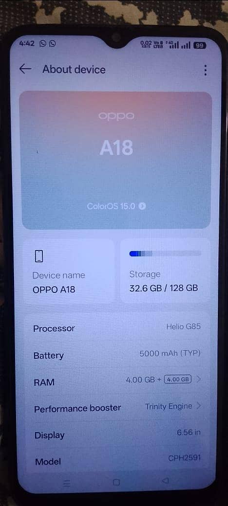 OPPO A18 5