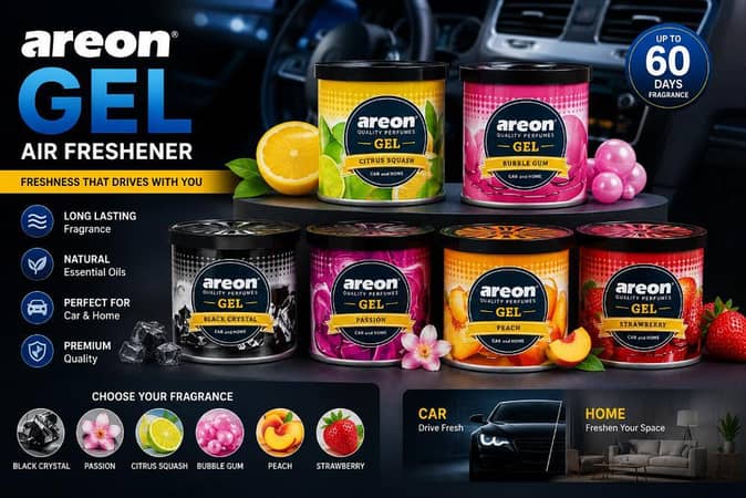 Areon Gel Air Freshener for Car & Home | Long Lasting Fragrance | Premium Gel Perfume (60 Days)