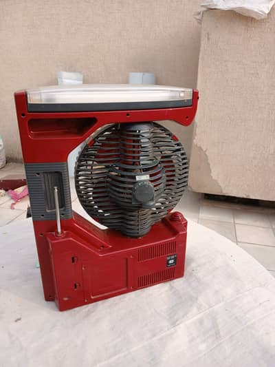Emergency Light with Fan    Rechargable 2 Fans