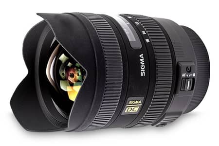Sigma 8-16 mm f/4.5-5.6 DC HSM Ultrawide Autofocus Lens For Nikon Apsc