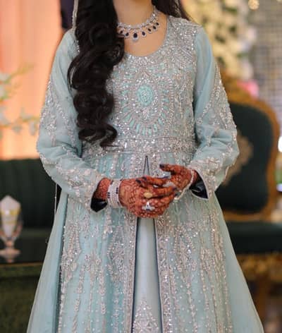 Ready to Wear Luxury Maxi by Mexcee – Light Blue | Excellent Condition