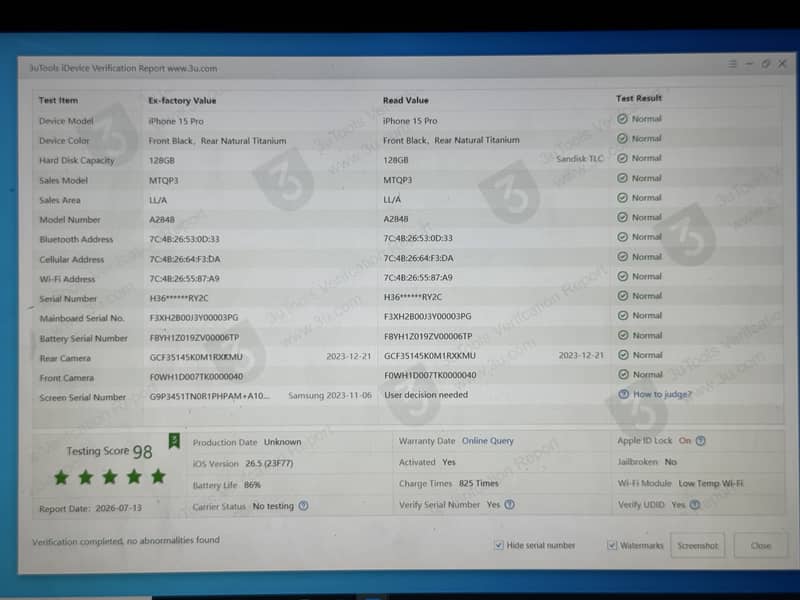 IPHONE 15 pro 5