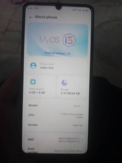 ZTE Nubia A36 4/64