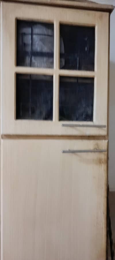 White Single Wardrobe / Cupboard with Locker (78" Height)