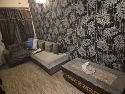 Used Sofa with Table and curtain