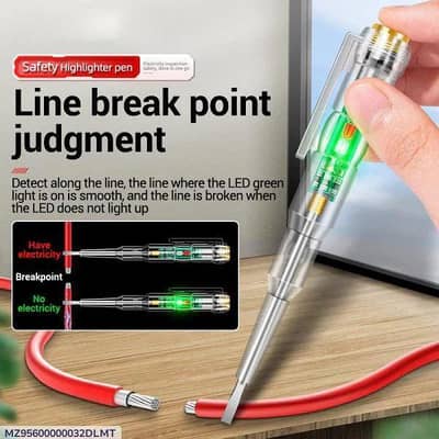 Led Tester Voltmeter Power Detector Electrical Screwdriver Indicator.