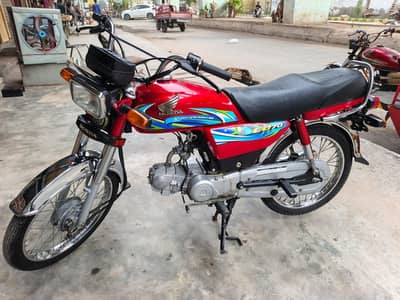 Honda CD 70 2024 less use Total genuine