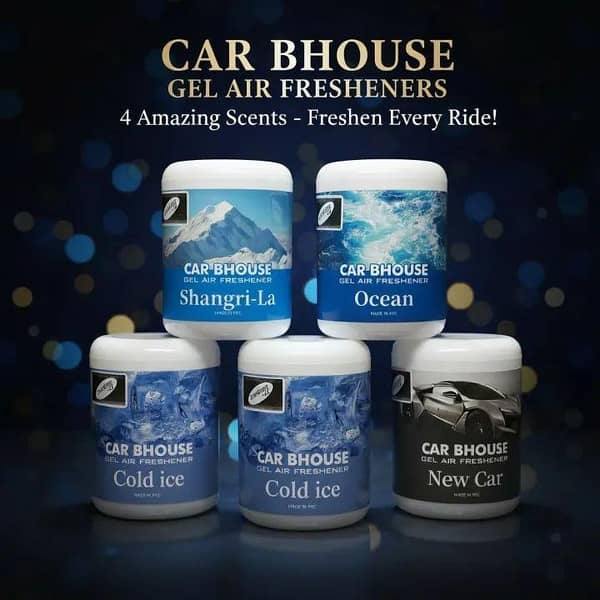 CAR DASHBOARD GEL AIR FRESHENER IN 4 DIFFERENT FLAVOURS LONG LASTING AND FRESH SCENT CAR DASHBOARD GEL