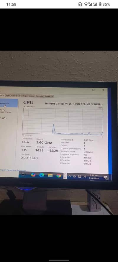 core i5 4th gen cpu only