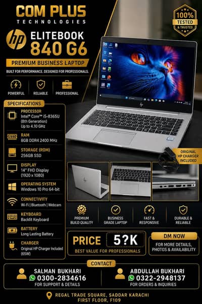  HP ELITEBOOK 840 G6 Intel® Core™ i5 8th