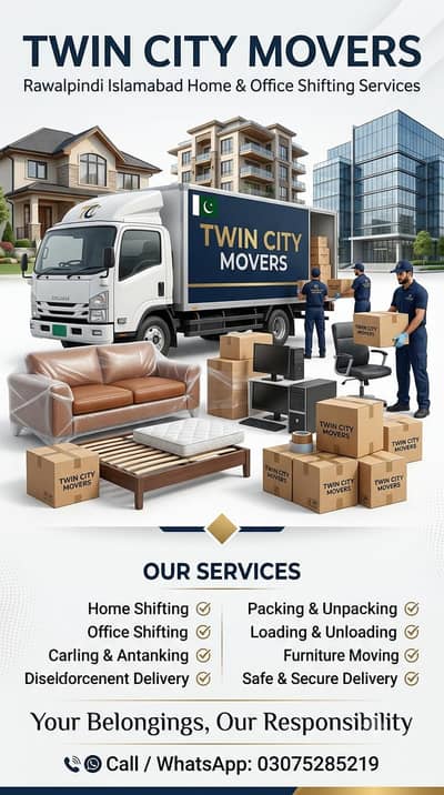 Twin City Movers | Rawalpindi Islamabad Home Shifting & Packing