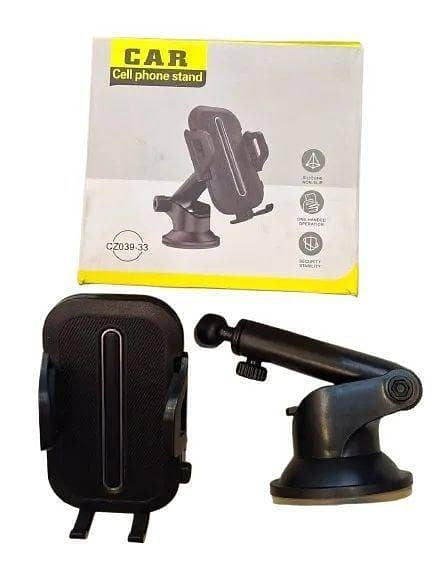 CAR MOBILE PHONE HOLDER WITH SUCTION CUP FOR CAR DASHBOARD AND WINDSHEILD STRONG GRIP 360°ROTATION FOR ALL PHONES
