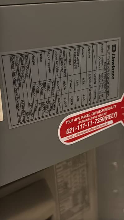 Dawlance 1ton ac