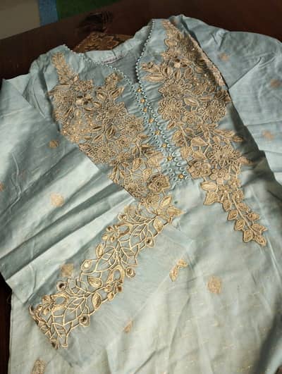 embroidered 2 piece