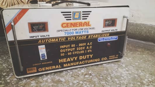 General Automatic Voltage Stabilizer – 7000 Watts (Heavy Duty)