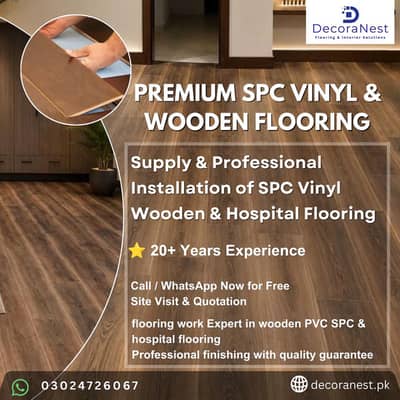 Premium SPC Vinyl & Wooden Flooring Supply & Installation  DecoraNest
