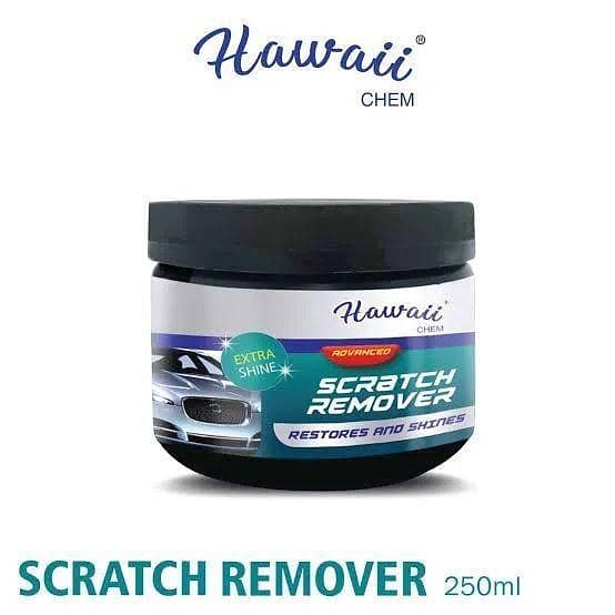 HAWAII BRAND ADVANCED CAR BODY SCRATCH REMOVER RESTORES AND EXTRA SHINE WATER MARKS FADED COLORS DULL CLEAR COAT EASILY RESTORES ANY PAINT FINISH 250 ML MADE IN EUROPE