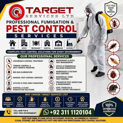 Professional pest control services & cockroach termite services near