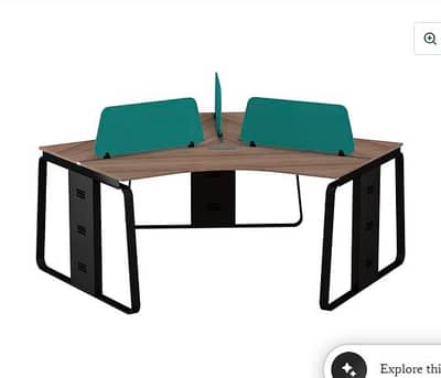 office workstation for 3 person