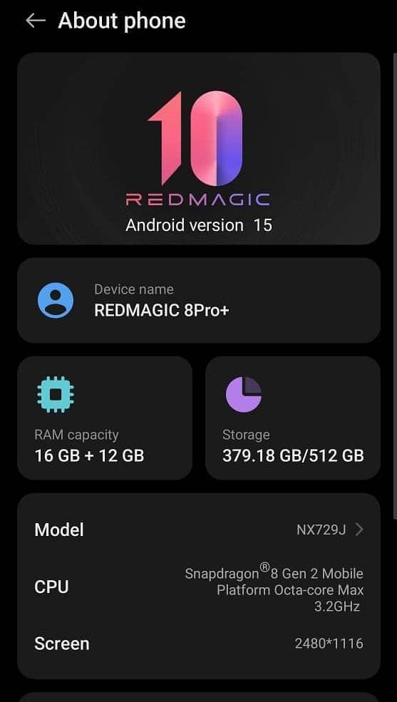 Red magic 8 Pro + 4